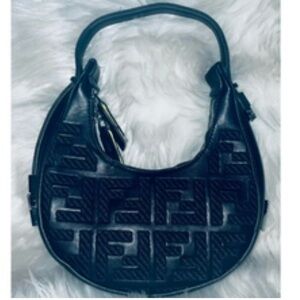 Elegant Black Designer Hobo Bag
